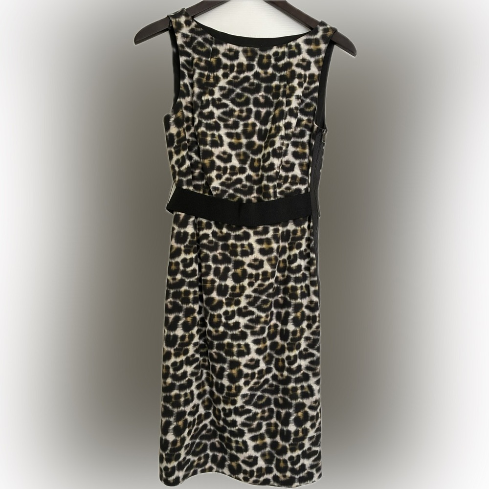 Ann Taylor Leopard Print Sheath Dress - Silk Blend - Size 2